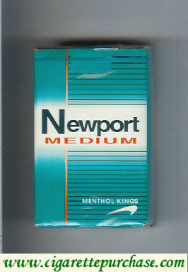 Newport Medium Menthol cigarettes soft box